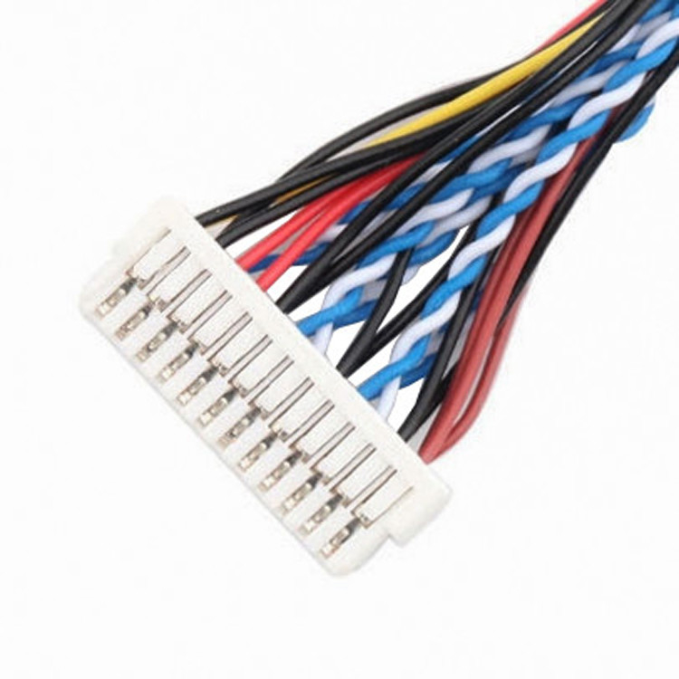 o comprimento do conjunto de cabo de 24pin MOLEX 504186-2400 30pin JAE FI-X30HL LCD LVDS personaliza