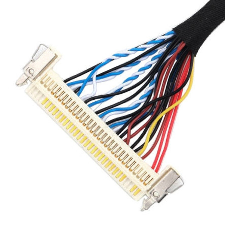 o comprimento do conjunto de cabo de 24pin MOLEX 504186-2400 30pin JAE FI-X30HL LCD LVDS personaliza