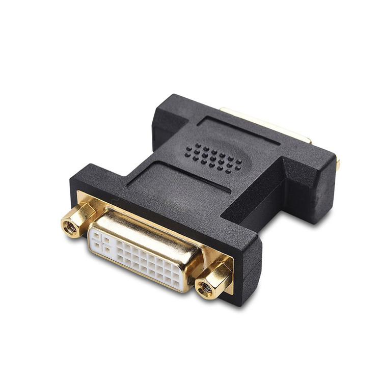 2 pacotes Dvi acoplador feminino duplo de ligação 24 + 5 pin para montagem de conector de cabo LCD