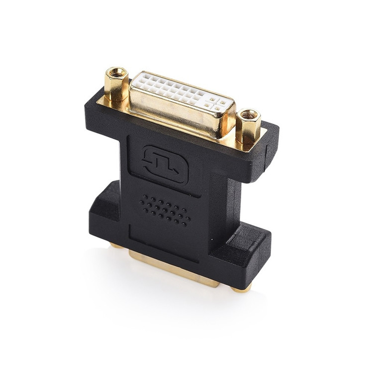 2 pacotes Dvi acoplador feminino duplo de ligação 24 + 5 pin para montagem de conector de cabo LCD