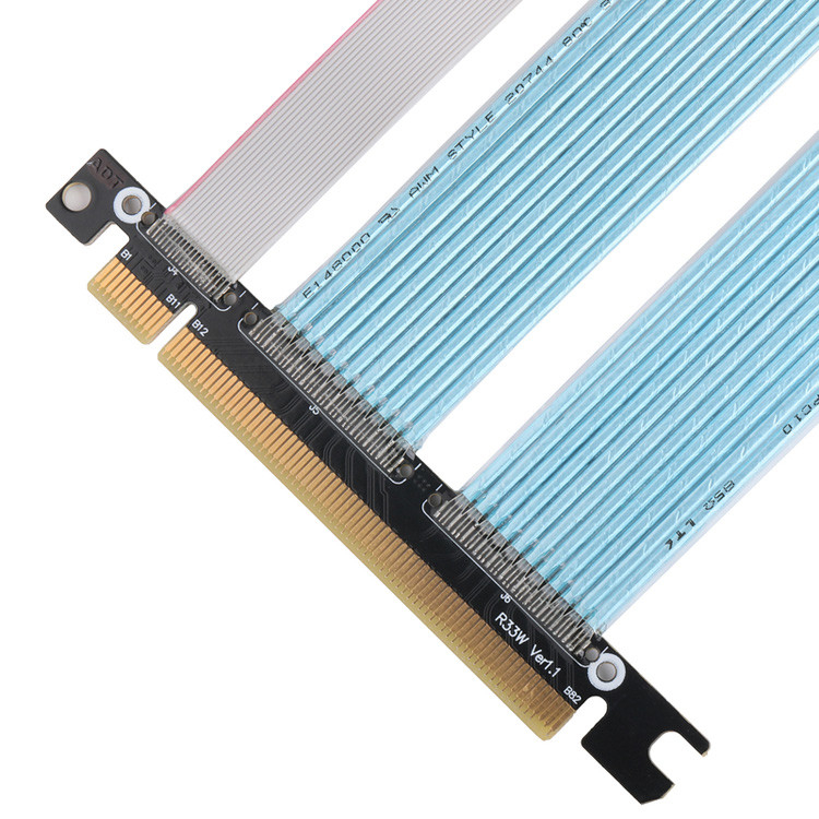 PCB Cable Coaxial Extremamente fino PCIE Gráficos Computador Cartão gráfico Adaptador de extensão Cable