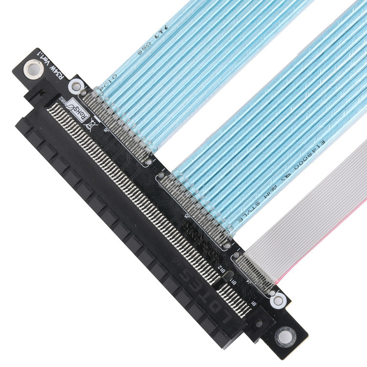 PCB Cable Coaxial Extremamente fino PCIE Gráficos Computador Cartão gráfico Adaptador de extensão Cable