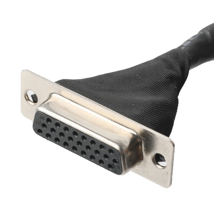 OEM / ODM LVDS montagem de cabo de  DF13-40Pin com 1,25mm Pitch para HD-SUB 26P Soldeira UL 1007 20AWG