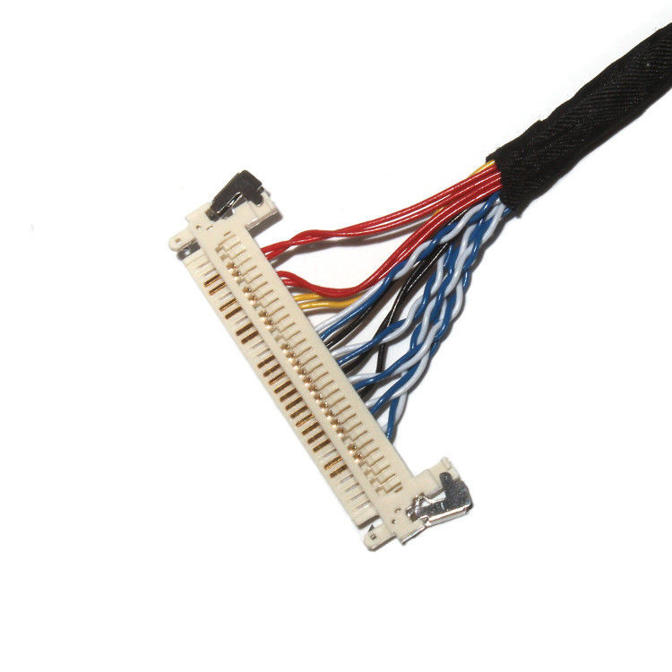 Customize comprimento 2.0mm Pitch Lvds Cable Assembly 30 pin IPEX DF11-24DS-2C para FI-X3OHL OEM/ODM