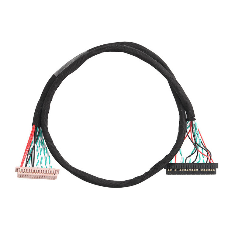 Conjunto de cabo WL1258h-20P do Pin LVDS de OEM/ODM 30 ao conector da exposição das horas DF13-2 Lvds