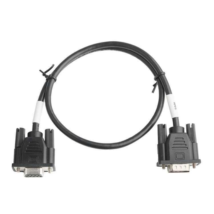 Conector masculino D-SUB-9Pin com tipo de solda, núcleo de borracha branca e concha revestida de níquel para conector feminino D-SUB-9Pin