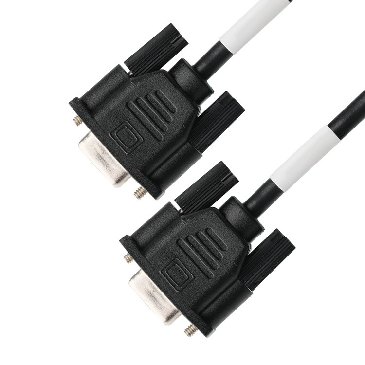 Conector masculino D-SUB-9Pin com tipo de solda, núcleo de borracha branca e concha revestida de níquel para conector feminino D-SUB-9Pin