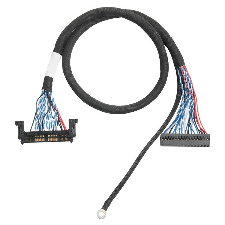Instalação de cabos LVDS OEM/ODM de JAE FI-RE51HL 51 pin a DP2.0 30 pin ou EGN UL 1571 28AWG