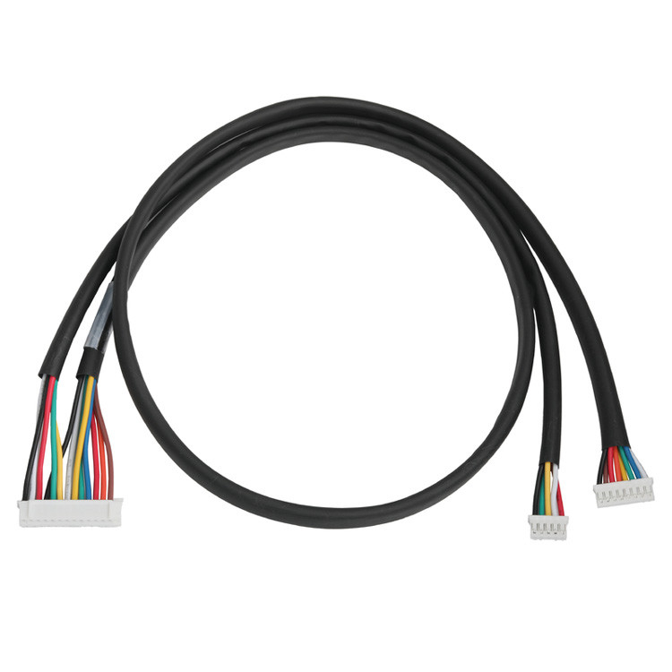 Montura de cabo OEM/ODM com um passo de 2,0 mm, conectando os conectores JST PHR-14P a JST PHR-8P e JST PHR-5P