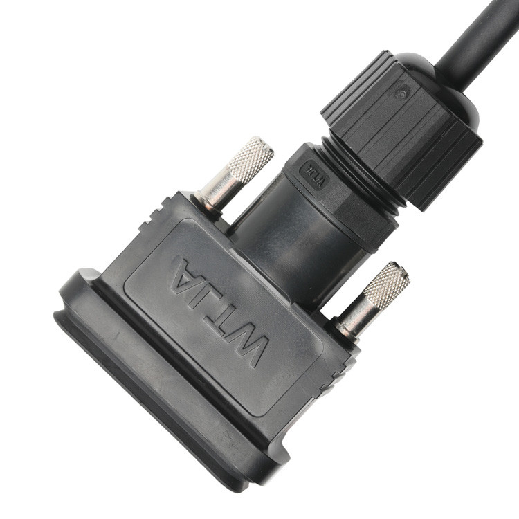 OEM/ODM Conjunto de cabo LVDS ROHS de comprimento personalizado de HDB-26BMMA-SL7001 masculino para HDB-26BFFA-SL7001 feminino