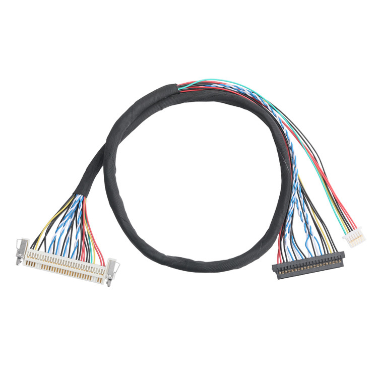 JAE FI-X30HL 30P 1,0 mm de passo para JAE FI-S20S 20P e SHLP-6P conjunto de cabos LVDS OEM/ODM