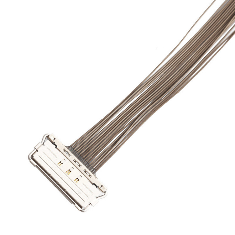 0.4mm Pitch LVDS EDP Cable 20679-20p Conector de exibição de lvds micro coaxial
