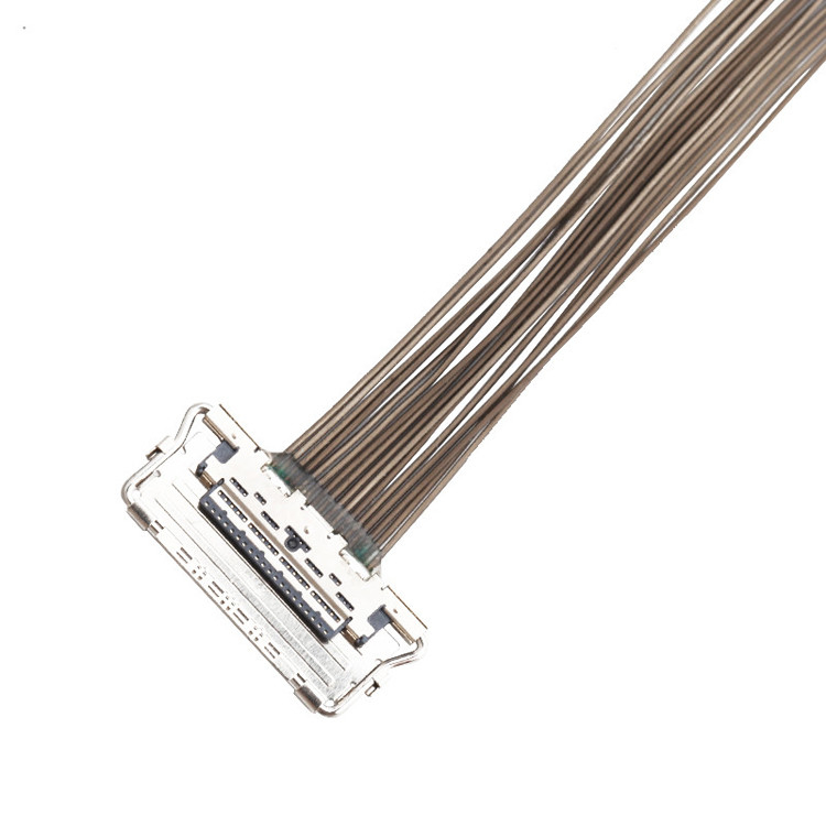 0.4mm Pitch LVDS EDP Cable 20679-20p Conector de exibição de lvds micro coaxial