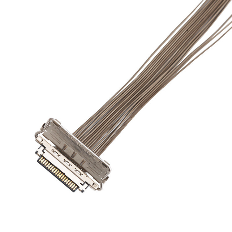 0.4mm Pitch LVDS EDP Cable 20679-20p Conector de exibição de lvds micro coaxial