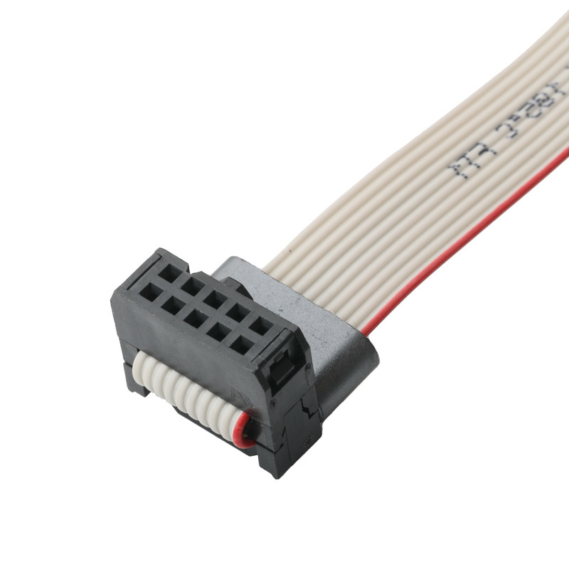 IDC FC-10Pin 2,54mm pitch UL2651 28AWG*10P Idc Flat Ribbon Cable 1,27mm Pitch 10 Pin Para OEM/ODM Eletrônico