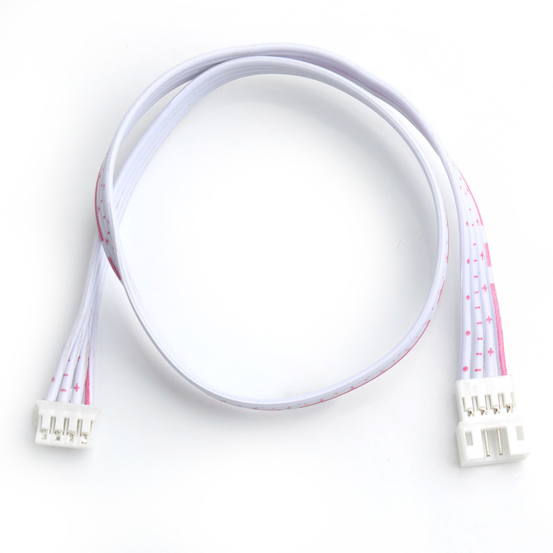 Conector LHE de 4 pines de cabo de fita plana flexível de macho para fêmea para projetos de áudio de engenharia eletrónica