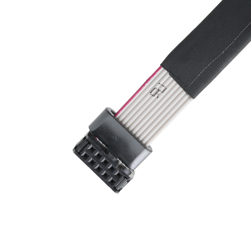 IDC FC-10P e TER M4 passo 1,27 mm Conector de cabo de solo com fio de anel UL2651 28AWG OEM / ODM