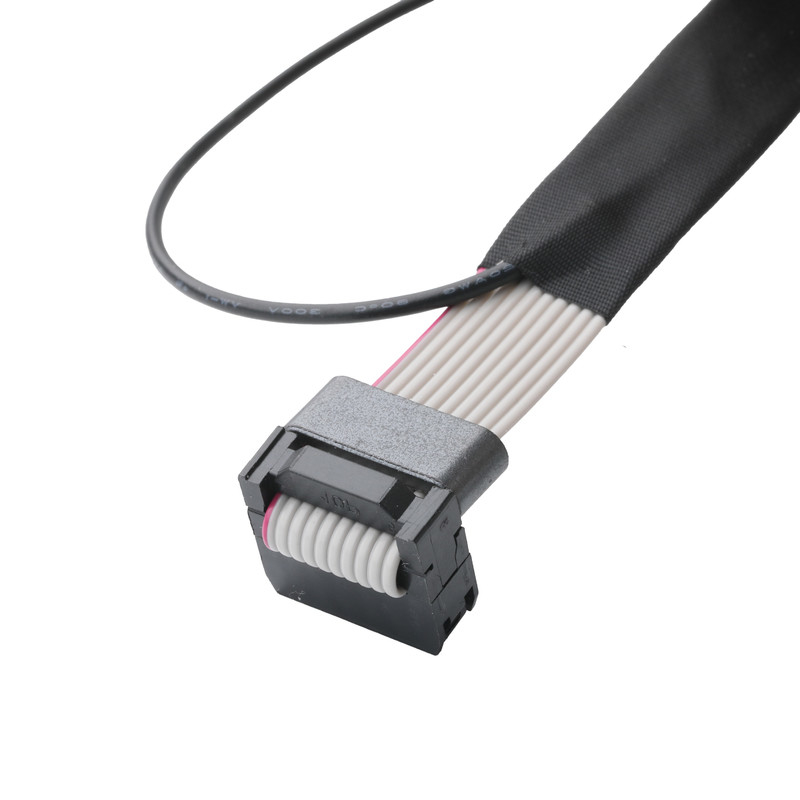 IDC FC-10P e TER M4 passo 1,27 mm Conector de cabo de solo com fio de anel UL2651 28AWG OEM / ODM