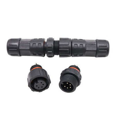 M12 Cabos de conectores circulares à prova d'água de 3 pinos, femininos, retos, moldados para ecrã LVDS