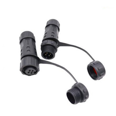 M12 Cabos de conectores circulares à prova d'água de 3 pinos, femininos, retos, moldados para ecrã LVDS