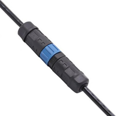 M15 Conector circular industrial de 2 e 3 pinos com montagem tipo solda e classificação IP67 impermeável