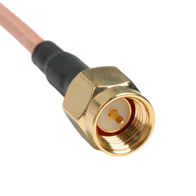 Contacto de ouro RG316 cabo coaxial SMA macho conector direto para SMA fêmea parede Jack