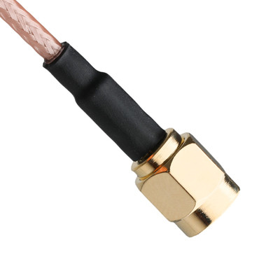 Contacto de ouro RG316 cabo coaxial SMA macho conector direto para SMA fêmea parede Jack