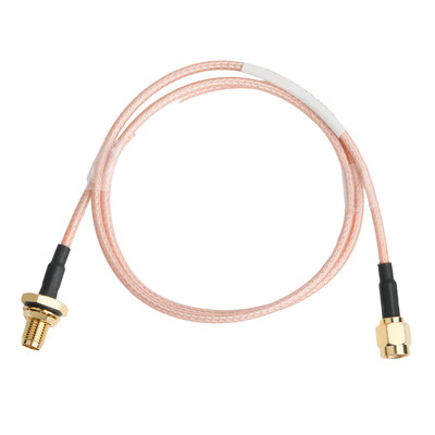 Contacto de ouro RG316 cabo coaxial SMA macho conector direto para SMA fêmea parede Jack