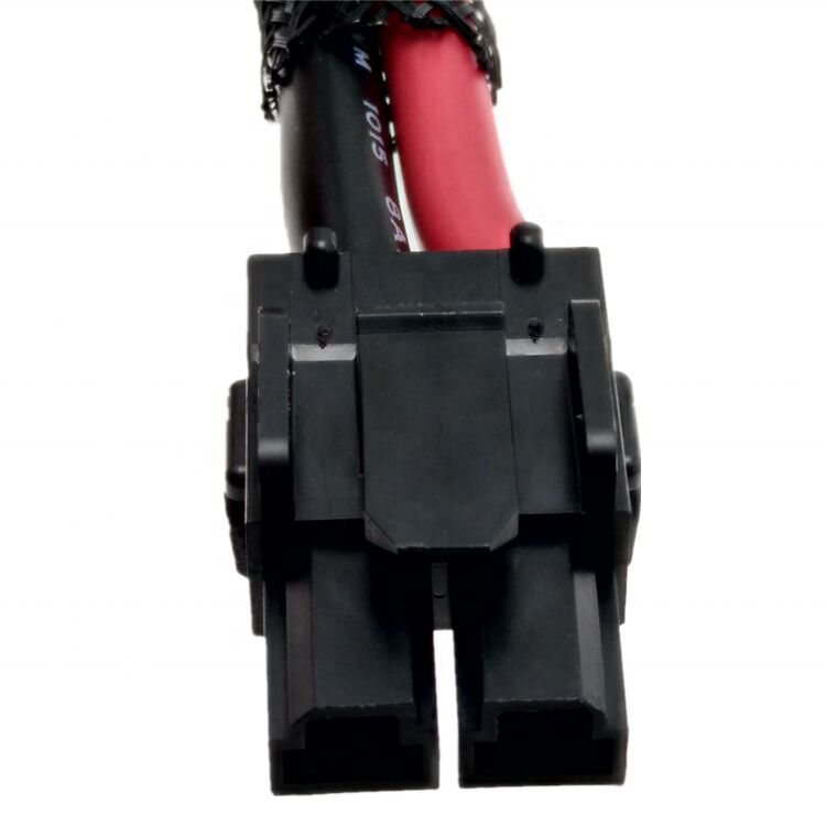 Chicote de Fios Personalizado com Conector Molex 428160212 de 2 Pinos e Passo de 10MM e Cabo 8 AWG