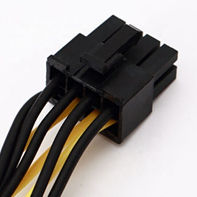 Cabo de alimentação PCI-E 18AWG PVC 8 pinos macho para Dual 8 pinos (6+2) macho GPU Splitter com opções de comprimento personalizado