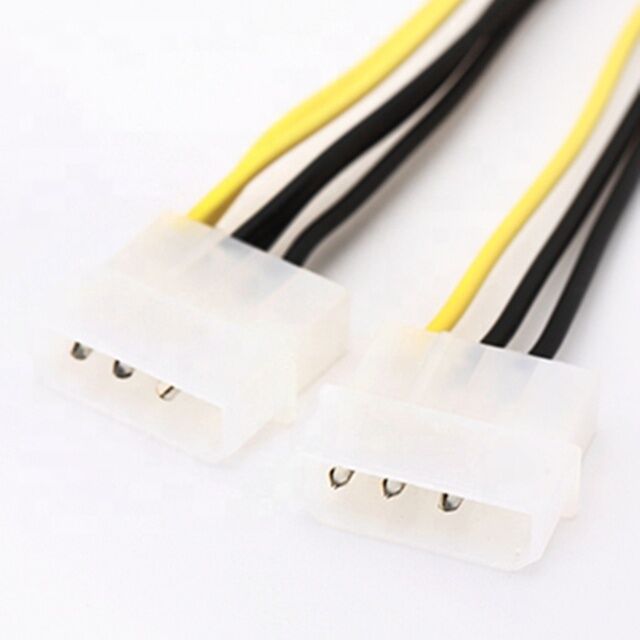 Cabo de alimentação PCI-E 18AWG PVC 8 pinos macho para Dual 8 pinos (6+2) macho GPU Splitter com opções de comprimento personalizado