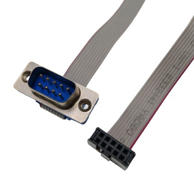Cabo Flat Ribbon D-SUB DB9 para IDC com Conector Banhado a Ouro e Passo de 2.54MM para Aplicações de Comprimento Personalizável