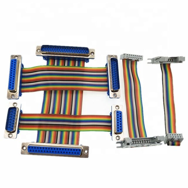 1.27mm Pitch 30AWG Conector IDC Revestido em Ouro Flexível Flat Ribbon Cable para Eletrônica