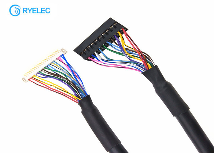 2*10 terminal do friso do Pin de  DF19G-20S-1C 20 do cabo do Pin Lcd Lvds às fileiras do passo 2 de Du Pont 2mm