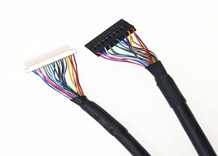 2*10 terminal do friso do Pin de  DF19G-20S-1C 20 do cabo do Pin Lcd Lvds às fileiras do passo 2 de Du Pont 2mm