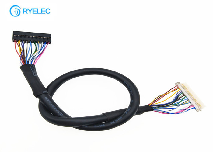 2*10 terminal do friso do Pin de  DF19G-20S-1C 20 do cabo do Pin Lcd Lvds às fileiras do passo 2 de Du Pont 2mm