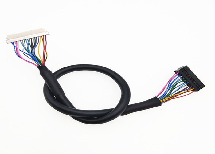 2*10 terminal do friso do Pin de  DF19G-20S-1C 20 do cabo do Pin Lcd Lvds às fileiras do passo 2 de Du Pont 2mm