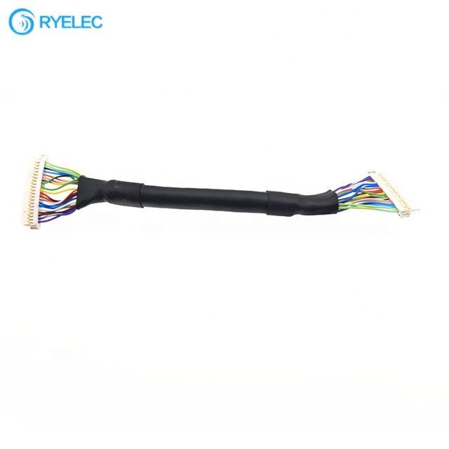 RY Venda Quente 30pin DF19 para DF19 Hirose 1.0mm Pitch Universal Lvds Cabos para Monitor de TV LCD do Painel do Motorista