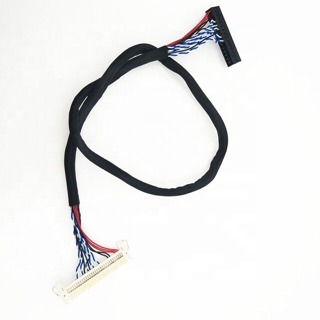 Cabo Lvds de 1 mm de passo 30 pinos para painel LCD, substitui JAE FI-X30HL para Dupont 2*15 pinos de 2,0 mm de passo