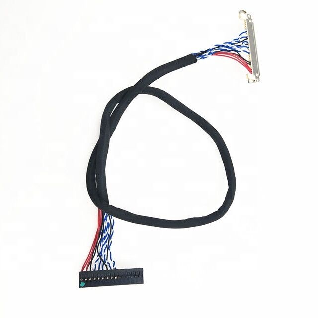Cabo Lvds de 1 mm de passo 30 pinos para painel LCD, substitui JAE FI-X30HL para Dupont 2*15 pinos de 2,0 mm de passo