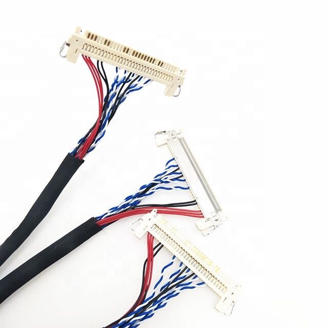 Cabo Lvds de 1 mm de passo 30 pinos para painel LCD, substitui JAE FI-X30HL para Dupont 2*15 pinos de 2,0 mm de passo