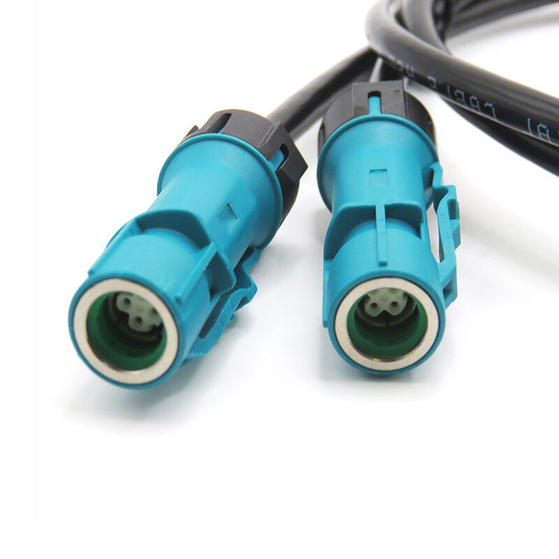 RY HSD Waterproof Connector Wire Harness Hsd4p Male and Female Connector RF High-frequency Coaxial Spiral Video Cable