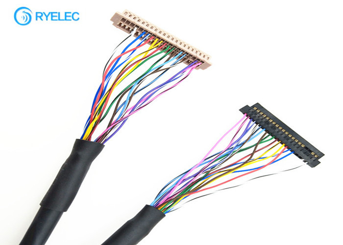 Conjunto de cabo do conector LVDS do Pin DF13 de  40 a JAE  FI - conector de S20S 1.25mm