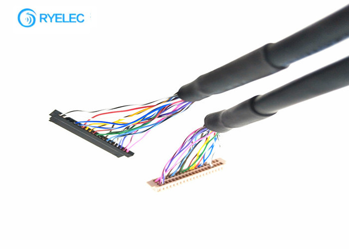 Conjunto de cabo do conector LVDS do Pin DF13 de  40 a JAE  FI - conector de S20S 1.25mm