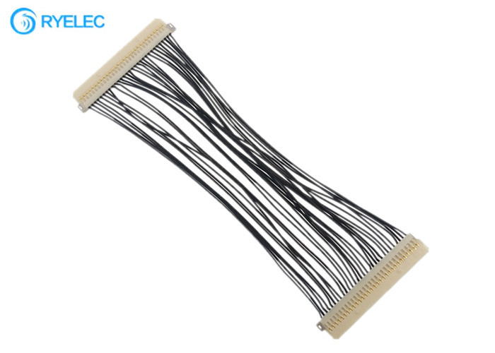 Cabo DF19G do cabo flexível de 30 Pin Lvds - passo de 30S  1.0mm a DF19G-30S para a tevê/DVD com 30awg