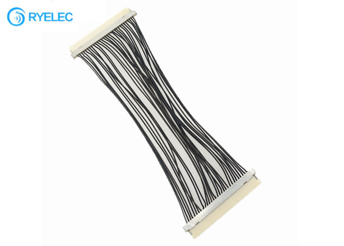 Cabo DF19G do cabo flexível de 30 Pin Lvds - passo de 30S  1.0mm a DF19G-30S para a tevê/DVD com 30awg