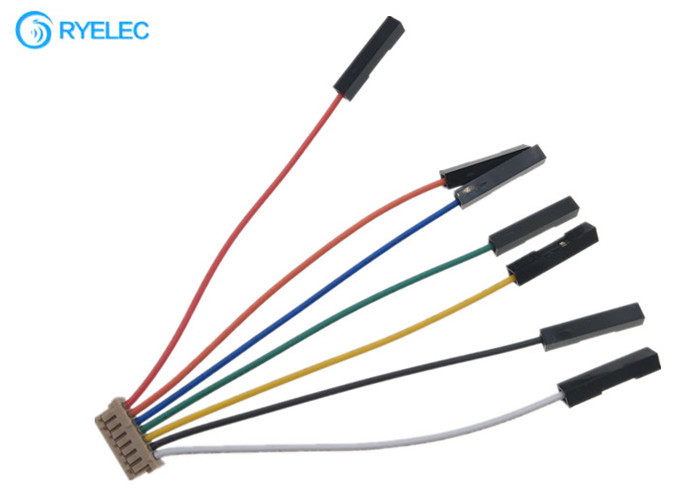 chicote de fios feito sob encomenda de 1 * 7 Pin Du Pont ao cabo do adaptador da telemetria de  DF13 para APM 2,5