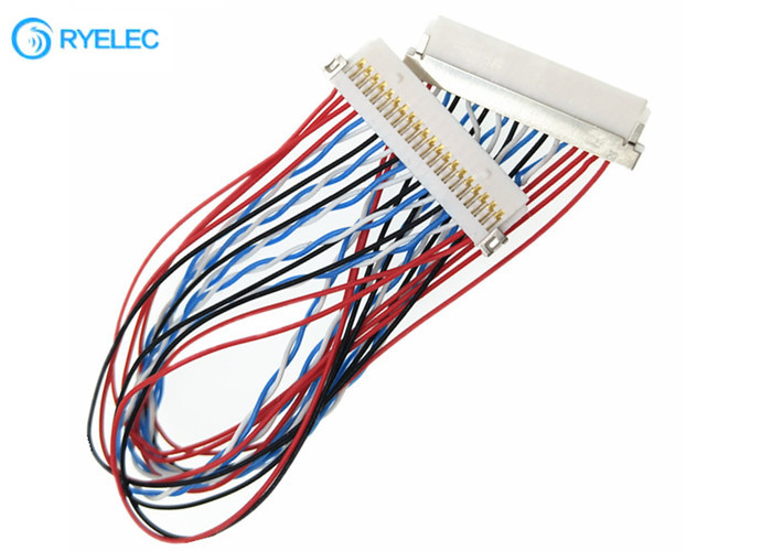 Cabo da conversão de Lvds da série das cablagens DF19 de  DF19-20S-1c Shell para o monitor do Lcd