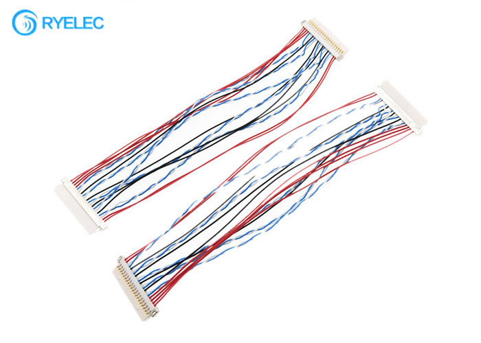 Cabo da conversão de Lvds da série das cablagens DF19 de  DF19-20S-1c Shell para o monitor do Lcd