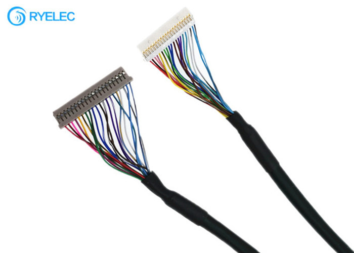 passo DF14 de 20pin 1.0mm ao cabo do conector LVDS de DF19  para a máquina de descascamento com UL20276